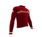 ScudoPro Pro Thermal Long Sleeve Cycling Jersey Country CODE Venezuela Vine | Men and Women