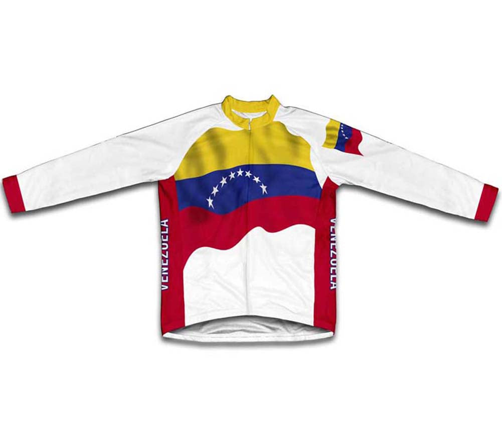 Venezuela Flag Winter Thermal Cycling Jersey