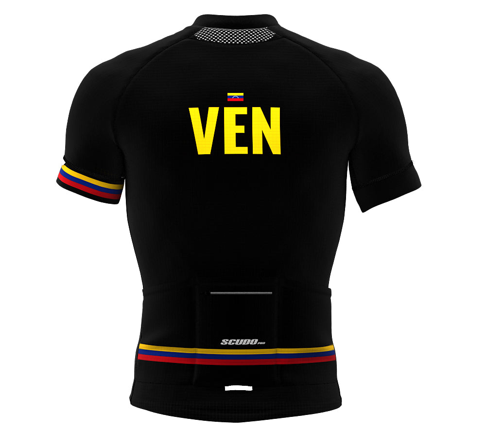 Venezuela Black CODE Short Sleeve Cycling PRO Jersey for Men and Women