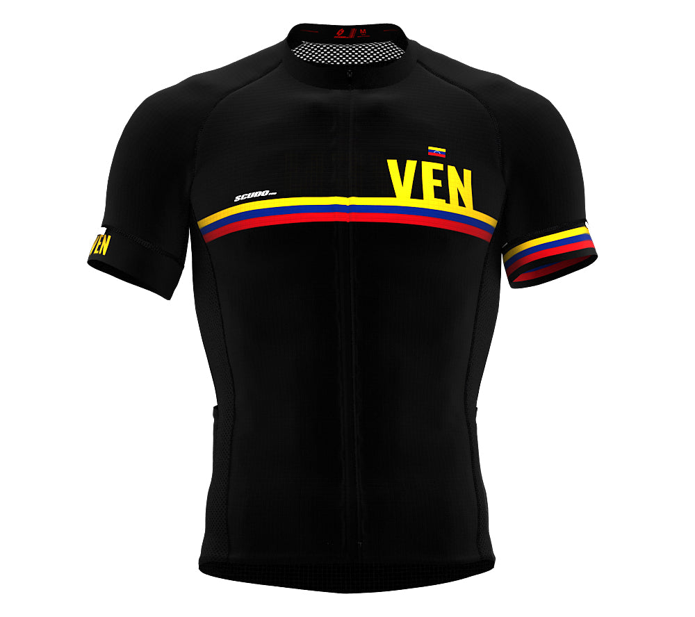 Venezuela Black CODE Short Sleeve Cycling PRO Jersey for Men and WomenVenezuela Black CODE Short Sleeve Cycling PRO Jersey for Men and Women