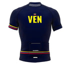 Venezuela Blue CODE Short Sleeve Cycling PRO Jersey for Men and Women