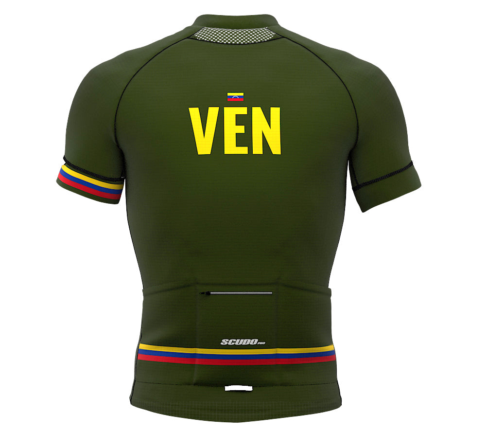 Venezuela Green CODE Short Sleeve Cycling PRO Jersey for Men and Women