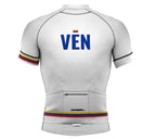 Venezuela White CODE Short Sleeve Cycling PRO Jersey for Men and Women