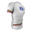 Venezuela White CODE Short Sleeve Cycling PRO Jersey for Men and Women