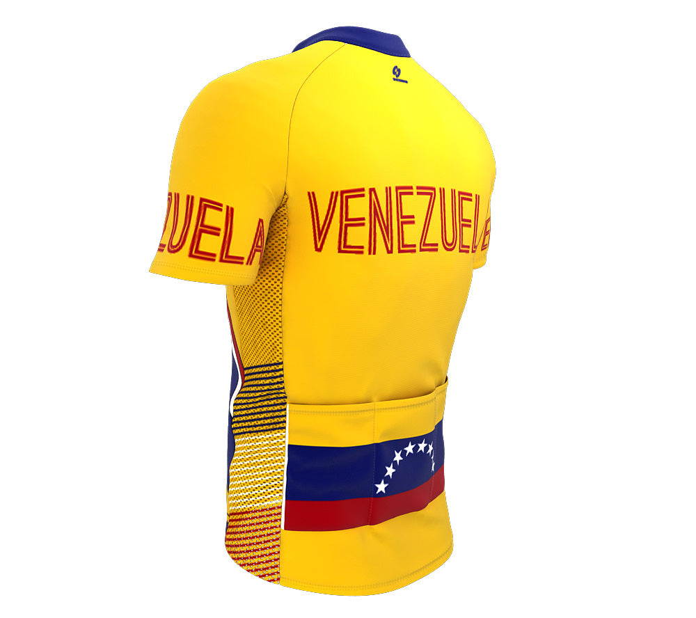 Venezuela  Full Zipper Bike Short Sleeve Cycling Jersey