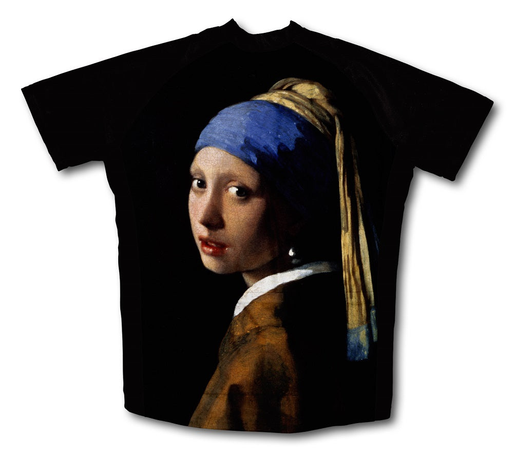 Vermeer - Girl with a Pearl Earring Short Sleeve Cycling Jersey for Men and Women