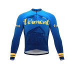 ScudoPro Pro Thermal Long Sleeve Cycling Jersey Vermont USA state Icon landmark identity  | Men and Women