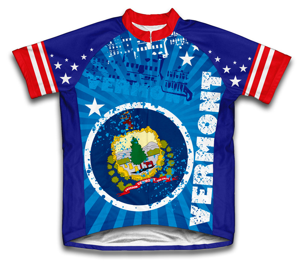 Vermont Short Sleeve Cycling Jersey for Men and Women