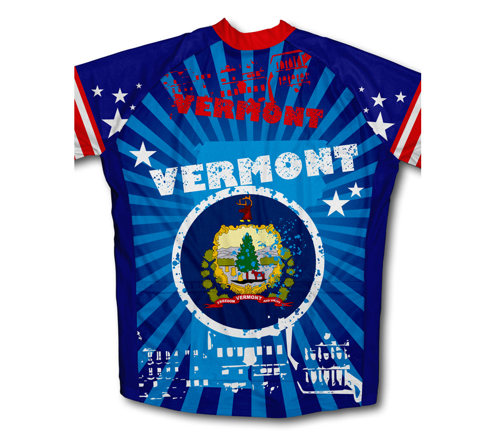 Vermont Short Sleeve Cycling Jersey for Men and Women