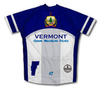 Vermont Flag Short Sleeve Cycling Jersey for Men and Women