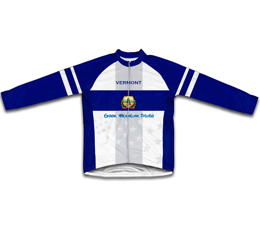 Vermont Flag Winter Thermal Cycling Jersey