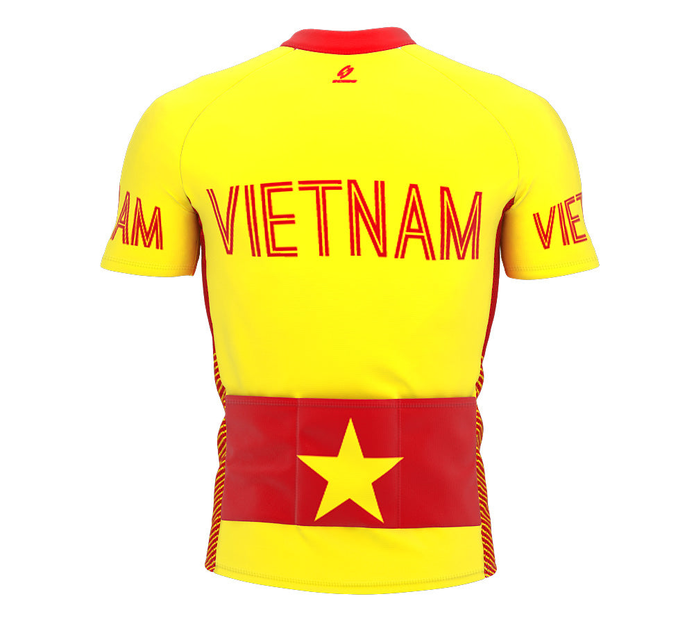 Vietnam  Full Zipper Bike Short Sleeve Cycling Jersey