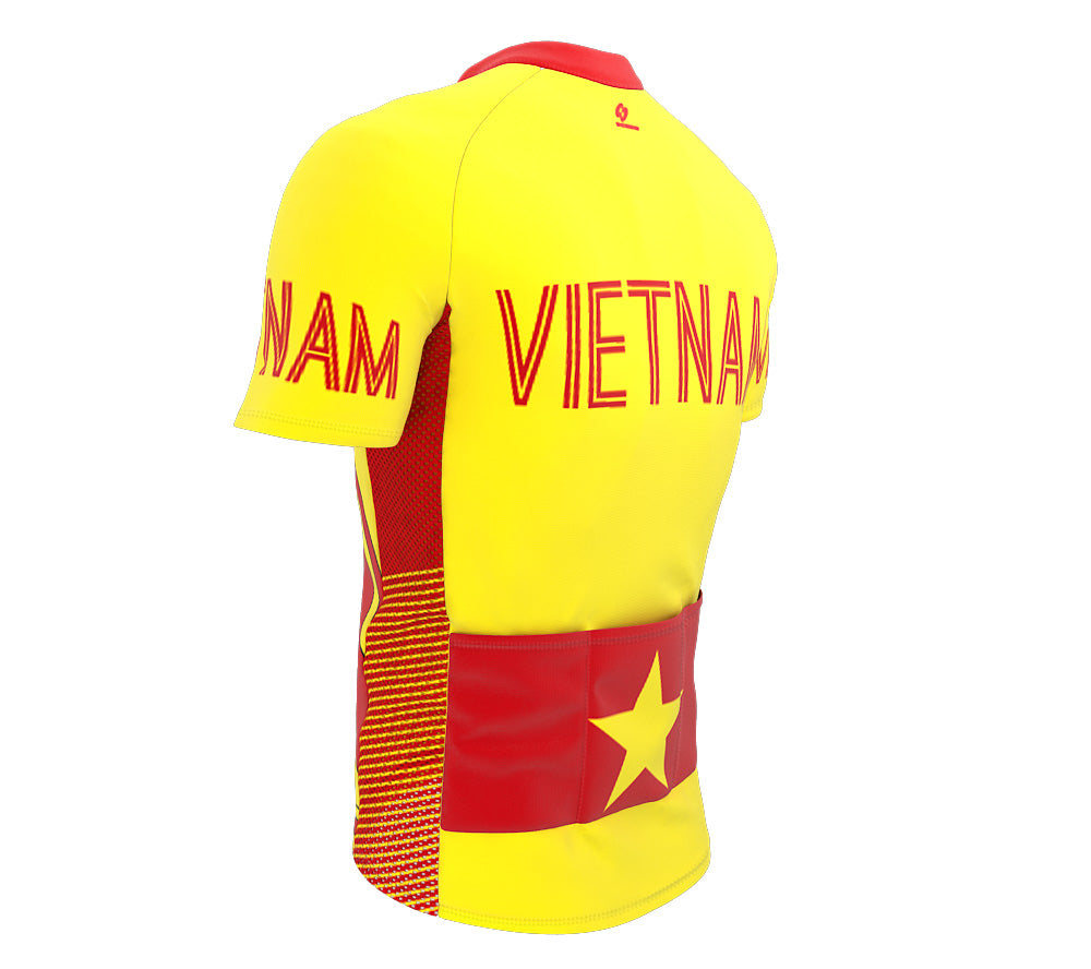 Vietnam  Full Zipper Bike Short Sleeve Cycling Jersey