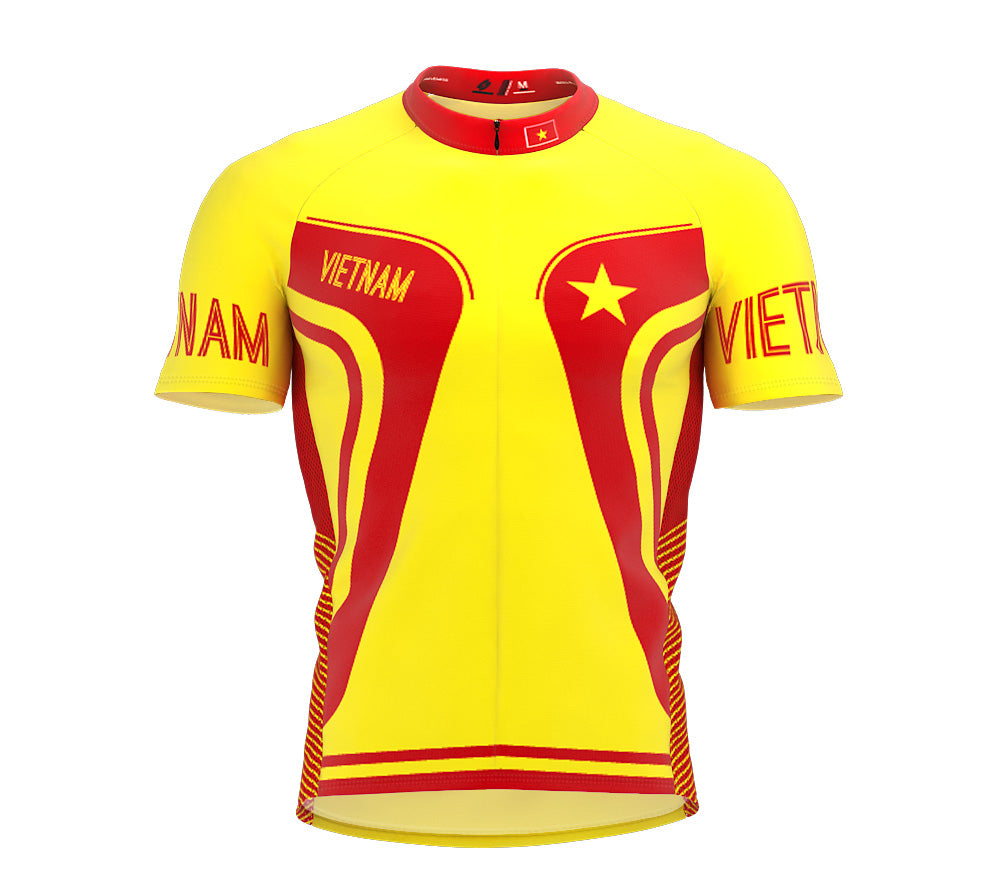 Vietnam  Full Zipper Bike Short Sleeve Cycling Jersey