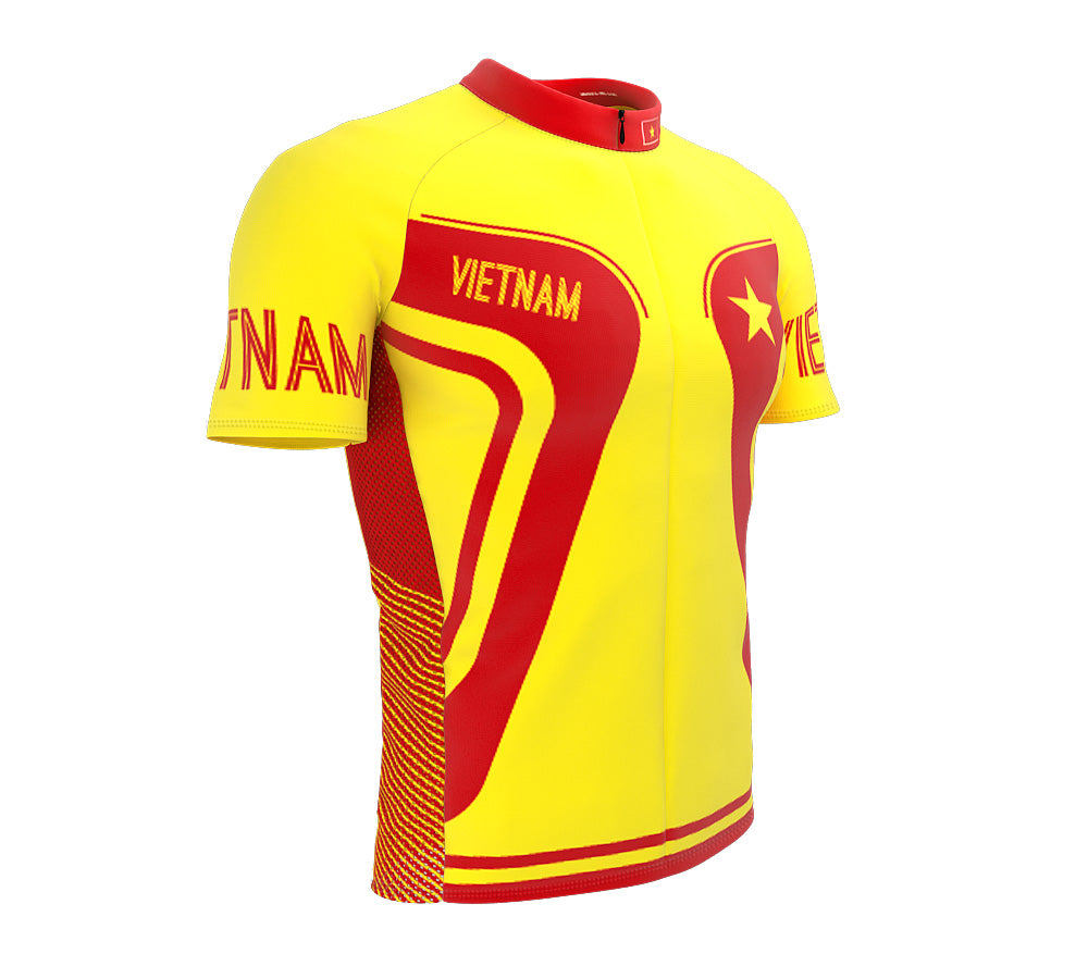 Vietnam  Full Zipper Bike Short Sleeve Cycling Jersey