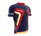 Virgin Islands - UK  Full Zipper Bike Short Sleeve Cycling Jersey