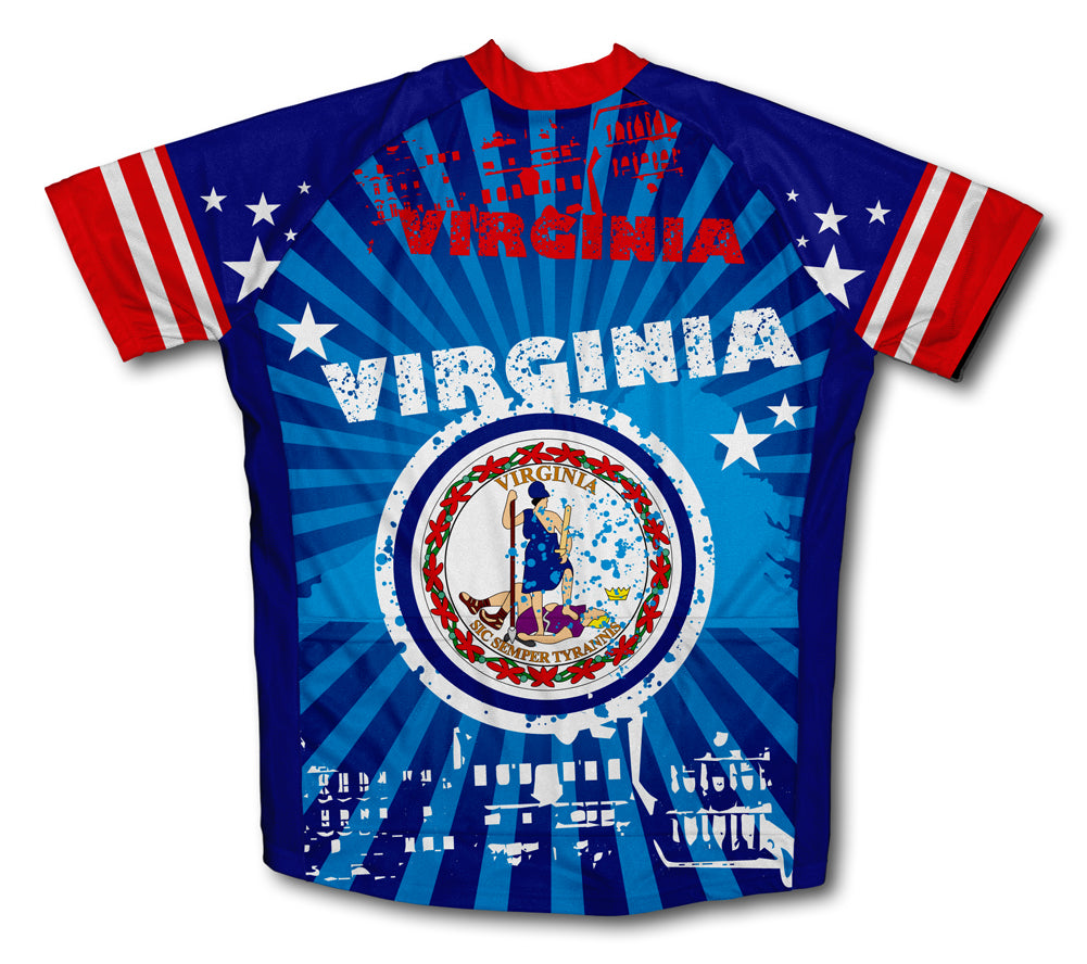 Virginia Short Sleeve Cycling Jersey for Men and Women