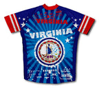 Virginia Short Sleeve Cycling Jersey for Men and Women