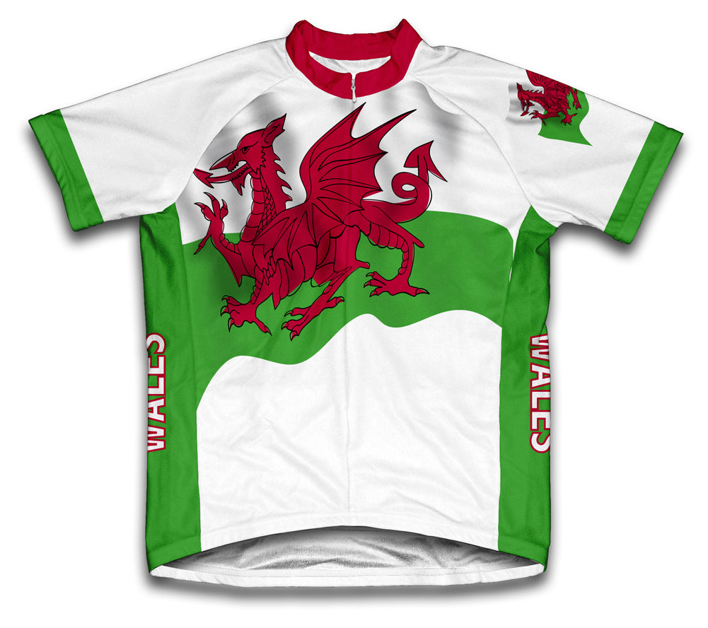 Wales Flag Cycling Jersey for Men and Women