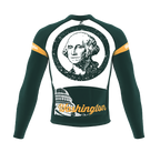 ScudoPro Pro Thermal Long Sleeve Cycling Jersey Washington USA state Icon landmark identity  | Men and Women