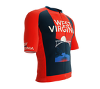 ScudoPro Pro-Elite Short Sleeve Cycling Jersey West Virginia USA State Icon landmark symbol identity  | Men and Women