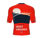 ScudoPro Pro-Elite Short Sleeve Cycling Jersey West Virginia USA State Icon landmark symbol identity  | Men and Women