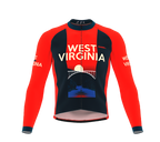 ScudoPro Pro Thermal Long Sleeve Cycling Jersey West Virginia USA state Icon landmark identity  | Men and Women