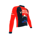 ScudoPro Pro Thermal Long Sleeve Cycling Jersey West Virginia USA state Icon landmark identity  | Men and Women