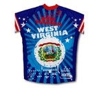 West Virginia Short Sleeve Cycling Jersey for Men and Women