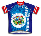 West Virginia Short Sleeve Cycling Jersey for Men and Women