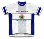 West Virginia Flag Short Sleeve Cycling Jersey for Men and Women