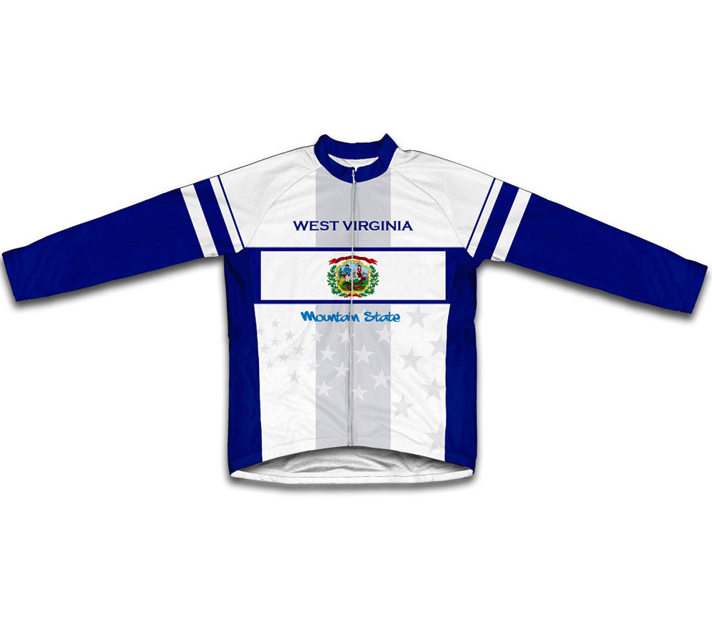 West Virginia Flag Winter Thermal Cycling Jersey