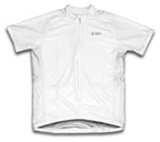 White Short Sleeve Cycling Jersey for Men and Women