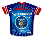 Wisconsin Short Sleeve Cycling Jersey for Men and Women