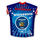 Wisconsin Short Sleeve Cycling Jersey for Men and Women
