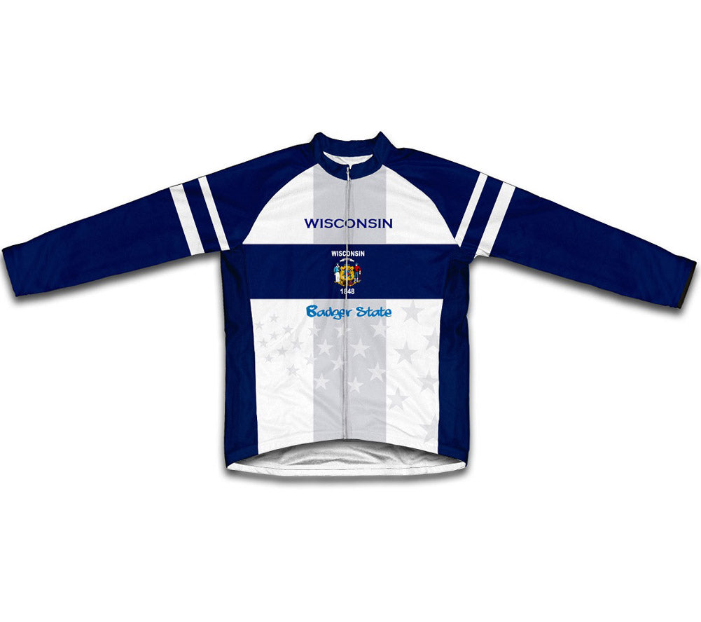 Wisconsin Flag Winter Thermal Cycling Jersey