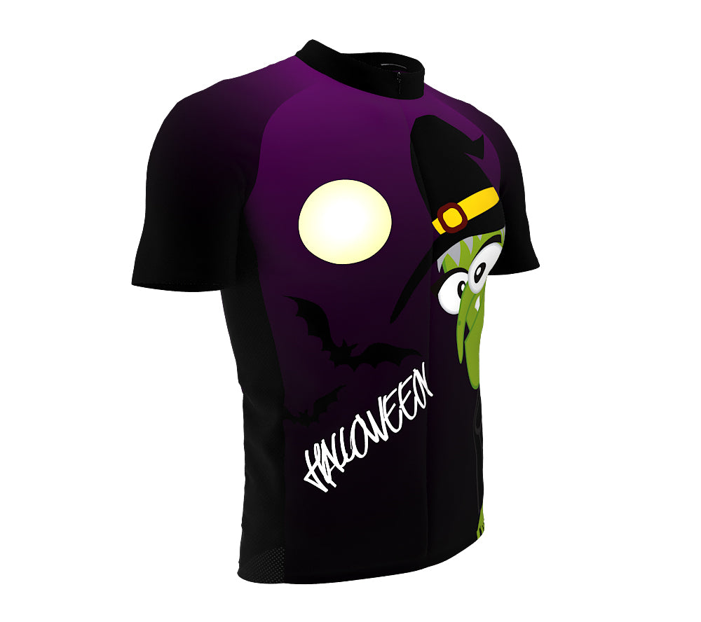 Witch Hallowen Cycling Jersey Short Sleeve for Men and Women