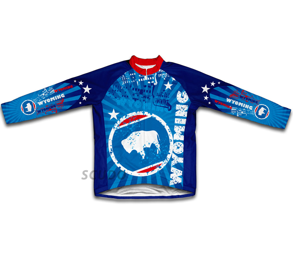 Wyoming Short Sleeve Cycling Jersey for Men and Women