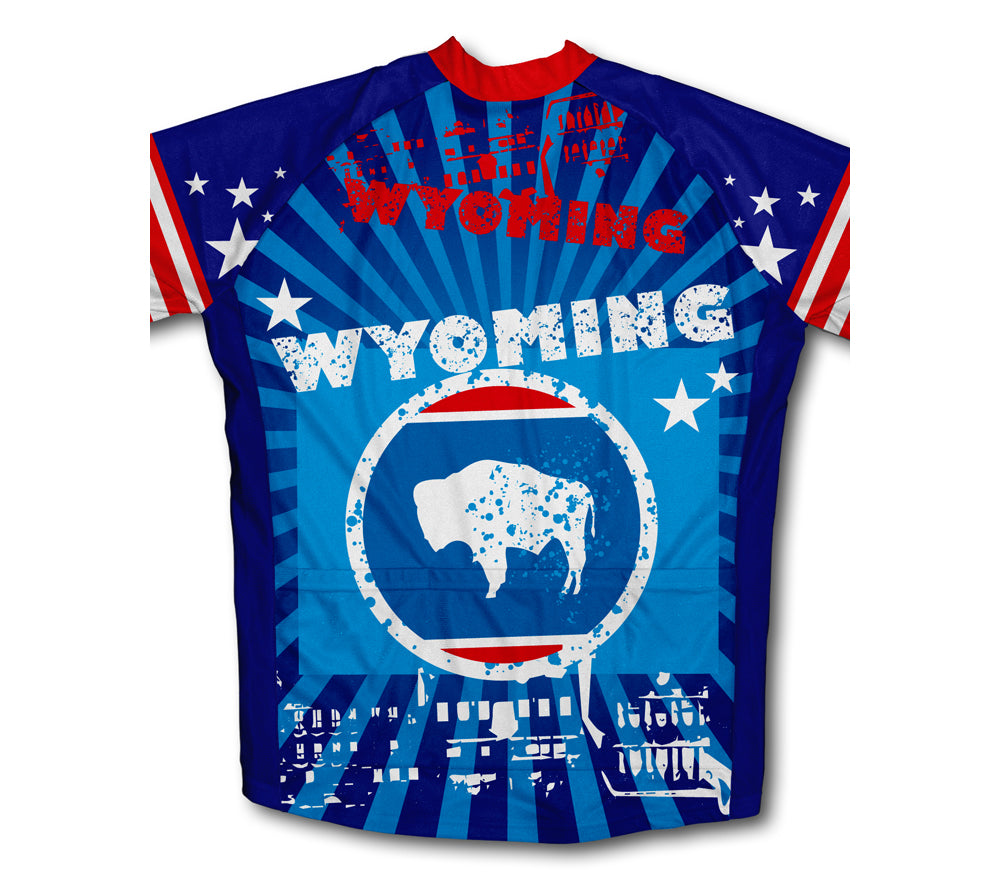 Wyoming Short Sleeve Cycling Jersey for Men and Women