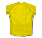 Yellow Short Sleeve Cycling Jersey for Men and Women