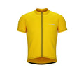 Chroma Contrast |  Short Sleeve Cycling Jersey Yellow - Black zip - Blue seam | Men and Women