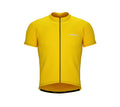 Chroma Contrast |  Short Sleeve Cycling Jersey Yellow - Black zip - Gray seam | Men and Women