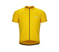 Chroma Contrast |  Short Sleeve Cycling Jersey Yellow - Black zip - Red seam | Men and Women