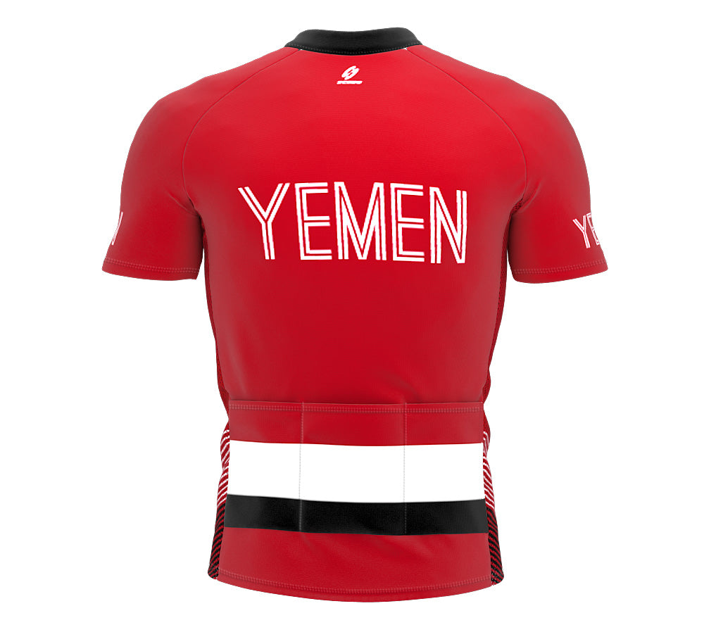 Yemen  Full Zipper Bike Short Sleeve Cycling Jersey