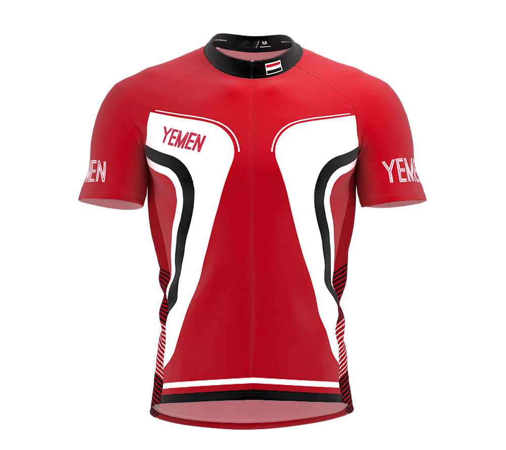 Yemen  Full Zipper Bike Short Sleeve Cycling Jersey