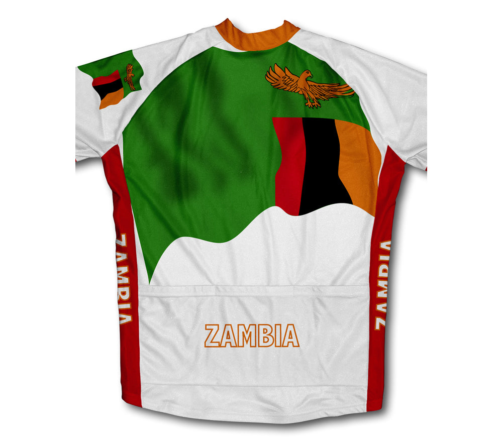 Zambia Flag Winter Thermal Cycling Jersey