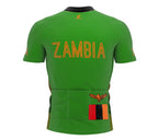 Zambia  Full Zipper Bike Short Sleeve Cycling Jersey