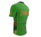 Zambia  Full Zipper Bike Short Sleeve Cycling Jersey