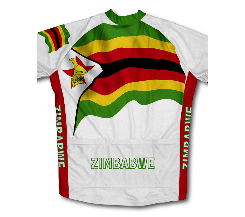 Zimbabwe Flag Winter Thermal Cycling Jersey