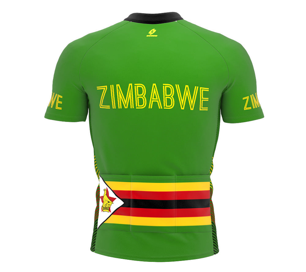 Zimbabwe  Full Zipper Bike Short Sleeve Cycling Jersey